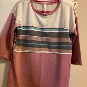 Vanilla Bay Pink and Cream Top